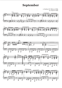 September sheet music